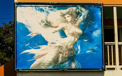 Painting on a business on Tybee Island along Coastal Georgia