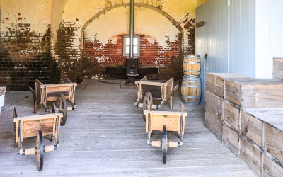 Supply room in Fort Pulaski National Monument