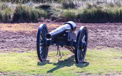 Example of Rifled Cannon used by the Union Forces to capture the fort in Fort Pulaski National Monument