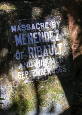 Site of the 1565 Spanish slaughter of shipwrecked Frenchmen in Fort Matanzas National Monument