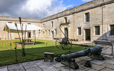 Plaza de Armas at the center of Castillo de San Marcos National Monument
