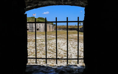 Bastion E viewed from inside Bastion A in Gulf Islands National Seashore