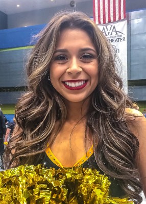 Tucson Sugar Skulls Cheerleader at the inaugural home game in the Tucson Convention Center