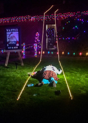 Grandma Got Run Over by a Reindeer display at the Winterhaven Festival of Lights