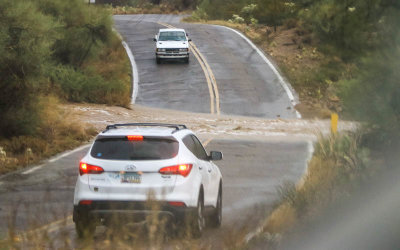 Stuck during a flash flood in Tucson Mountain Park