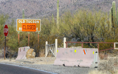 Old Tucson sign; closed by the pandemic