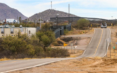 Border patrol surveillance facility along Arizona Highway 286 in the Arizona Border Zone