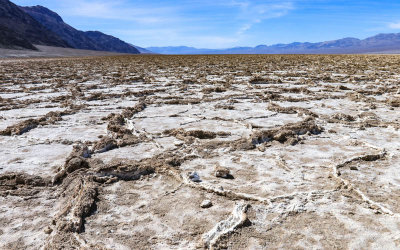 Looking south across the Badwater Basin in Death Valley National Park