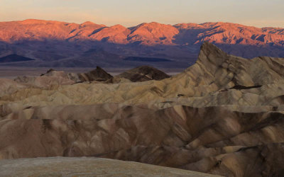 The Panamint Range illuminated by the early morning sun in Death Valley National Park