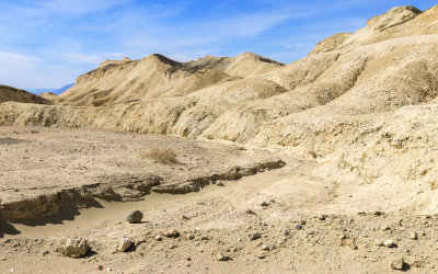 Eroded hills in the Twenty Mule Team Canyon in Death Valley National Park