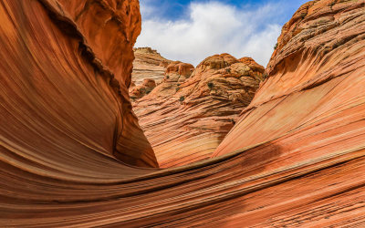 Entrance to The Wave in Vermilion Cliffs National Monument