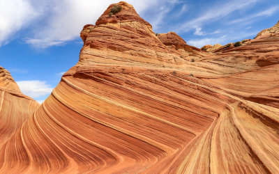 Formation bordering The Wave in Vermilion Cliffs National Monument