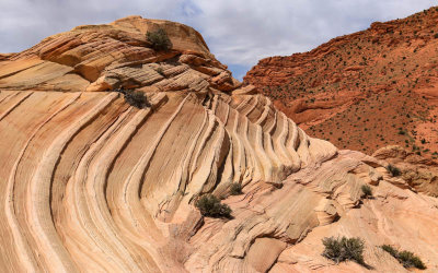 Sweeping formation near The Wave in Vermilion Cliffs National Monument