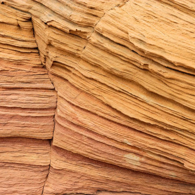 Detail of sandstone layers in Vermilion Cliffs National Monument