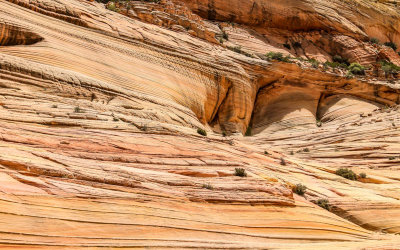 Sandstone formations above the Mini-Wave in Vermilion Cliffs National Monument