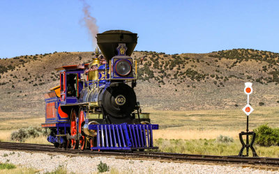 Central Pacific Railroad (CPRR) engine Jupiter in Golden Spike NHP