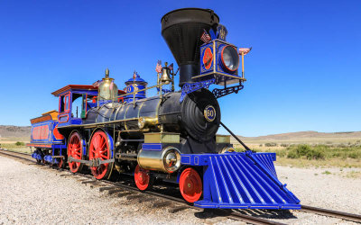 The Central Pacific Railroad engine Jupiter in Golden Spike NHP