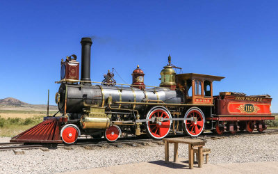 Union Pacific Railroad Engine 119 in Golden Spike NHP