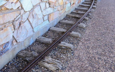 Actual rail from 1869 in Golden Spike NHP