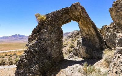 The Chinese Arch along the Promontory Trail in Golden Spike NHP