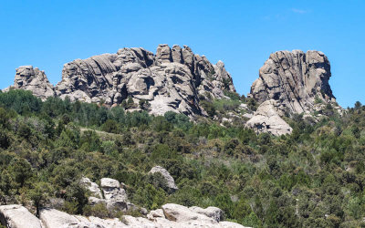 The Bread Loaves granite formation in City of Rocks National Reserve