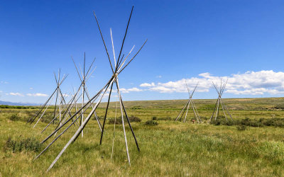 Tipis at the Nez Perce Camp in Big Hole National Battlefield