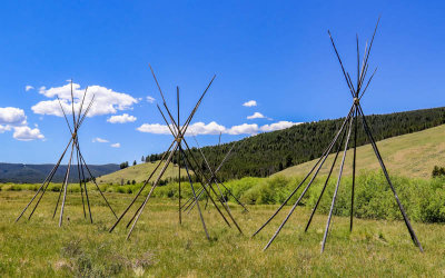 Hills used by the U.S. Infantry above the Nez Perce Camp in Big Hole National Battlefield