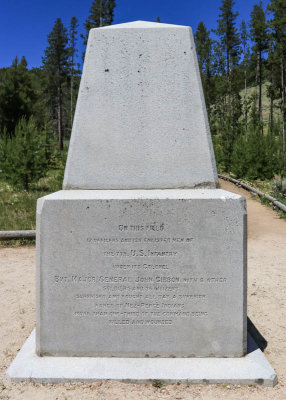 U.S. Infantry monument in Big Hole National Battlefield