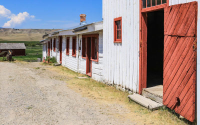 Bunkhouse Row in Grant-Kohrs Ranch NHS
