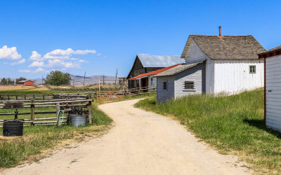 Granary and Draft Horse Barn in Grant-Kohrs Ranch NHS