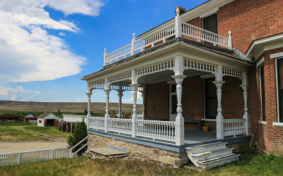 Patio on the back of the Ranch House in Grant-Kohrs Ranch NHS