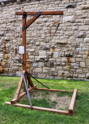 Jerk-up Gallows used to hang several prisoners in the Old Montana Prison