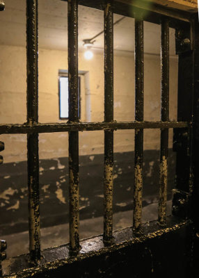 View from inside a cell in the Old Montana Prison