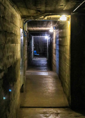 Tunnel used to watch prisoners during meal time in the Old Montana Prison