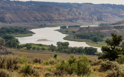 The Missouri River as viewed from Lower Two Calf Road in Upper Missouri River Breaks NM