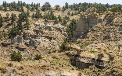 Rock formation along the Lower Two Calf Road in Upper Missouri River Breaks NM