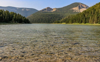 Crystal Lake in the Big Snowy Mountains in Lewis and Clark National Forest 