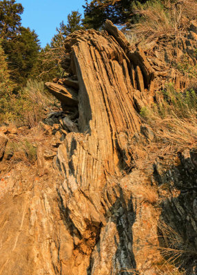 Rock formation along the dirt road in Bear Trap Canyon