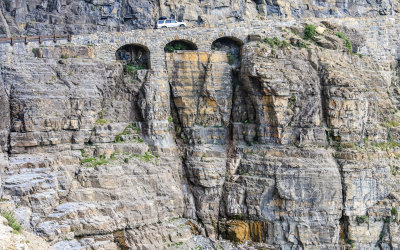 The engineering feat which is the Going to the Sun Road in Glacier National Park