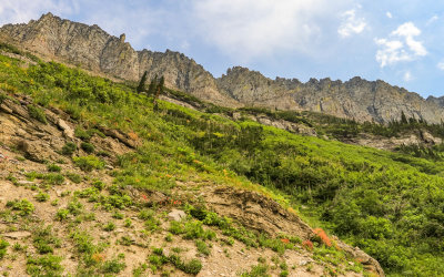 The towering Garden Wall in Glacier National Park