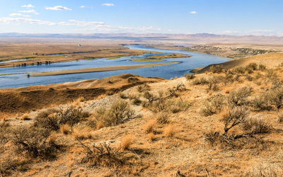 The Columbia River from the White Cliffs Overlook in Hanford Reach National Monument