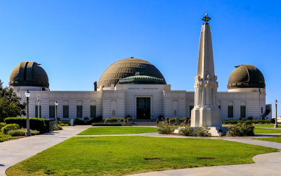 The Griffith Observatory in Griffith Park overlooking Los Angeles