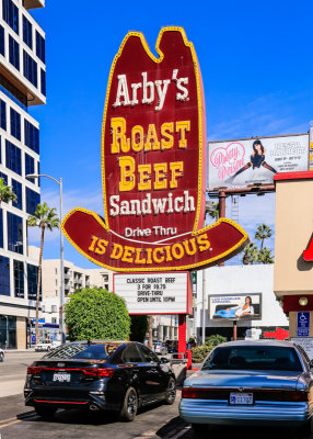 Original Arbys sign on Sunset Boulevard in Hollywood