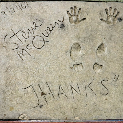 Steve McQueens signature block at Graumans Chinese Theatre on Hollywood Boulevard in Hollywood