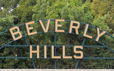 Beverly Hills sign in Beverly Hills