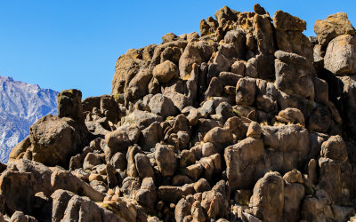 Rock heap in the norther section of the Alabama Hills National Scenic Area