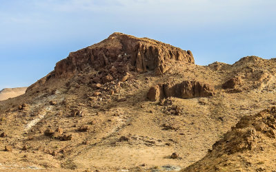 Rock formation along I-40 in Mojave Trails National Monument