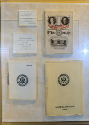 Items from the inauguration of William Howard Taft as the 27th President of the United States in WH Taft NHS