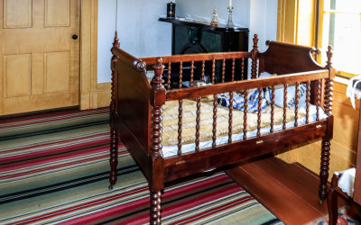 Crib for the Taft children in the childhood home of William Howard Taft in WH Taft NHS