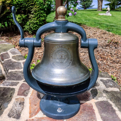 Presidential Bell outside the home in Eisenhower NHS